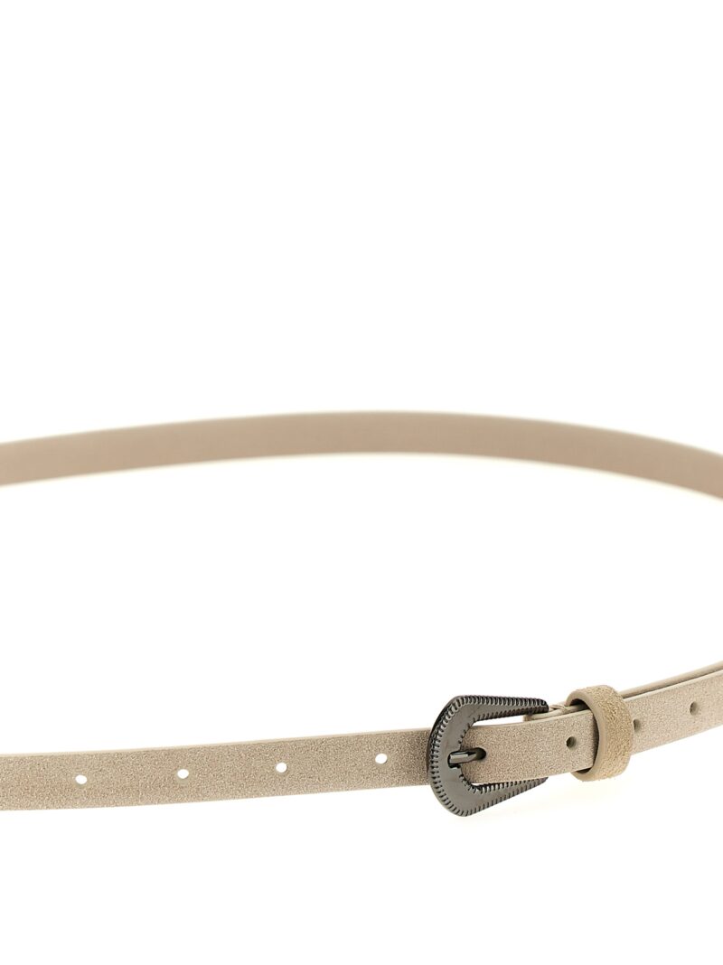 Suede belt Woman BRUNELLO CUCINELLI White