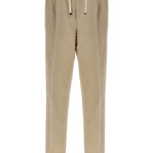 Linen blend trousers BRUNELLO CUCINELLI Beige