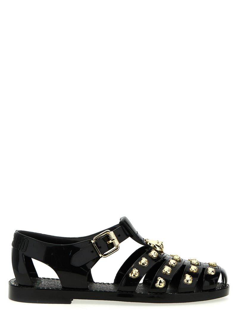 Jelly sandals MOSCHINO Black