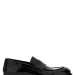 Leather loafers SANTONI Black