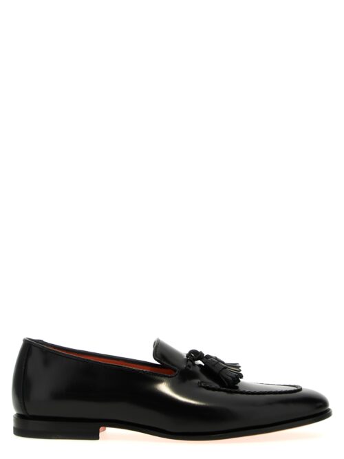 Nappa leather moccasins SANTONI Black