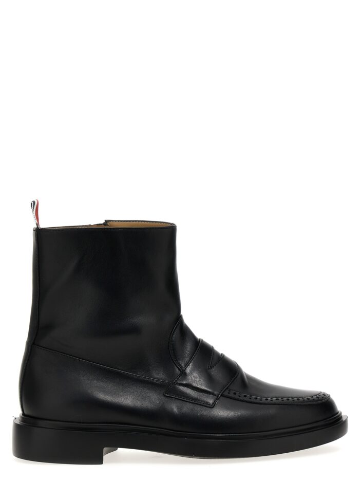 'Penny Loafer' ankle boots THOM BROWNE Black