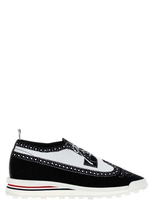 'Longwing brouge' sneakers THOM BROWNE White/Black