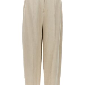 Pants with front pleats BRUNELLO CUCINELLI Beige