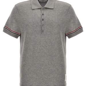 'RWB' polo shirt THOM BROWNE Gray