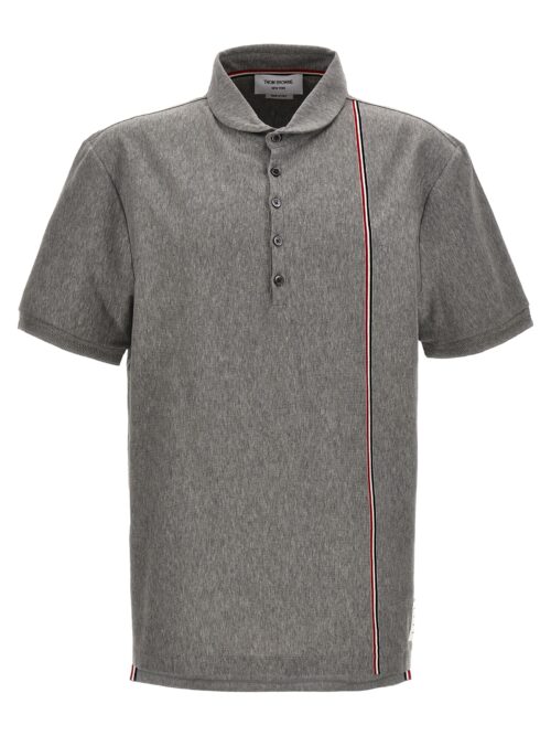 'Rwb' polo shirt THOM BROWNE Gray