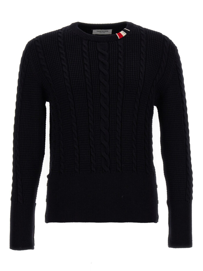 'Cable' sweater THOM BROWNE Blue