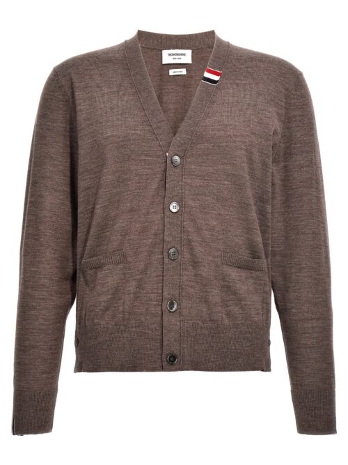 'RWB' cardigan THOM BROWNE Brown