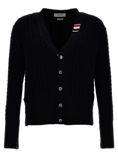 'Cable stitch' cardigan THOM BROWNE Blue