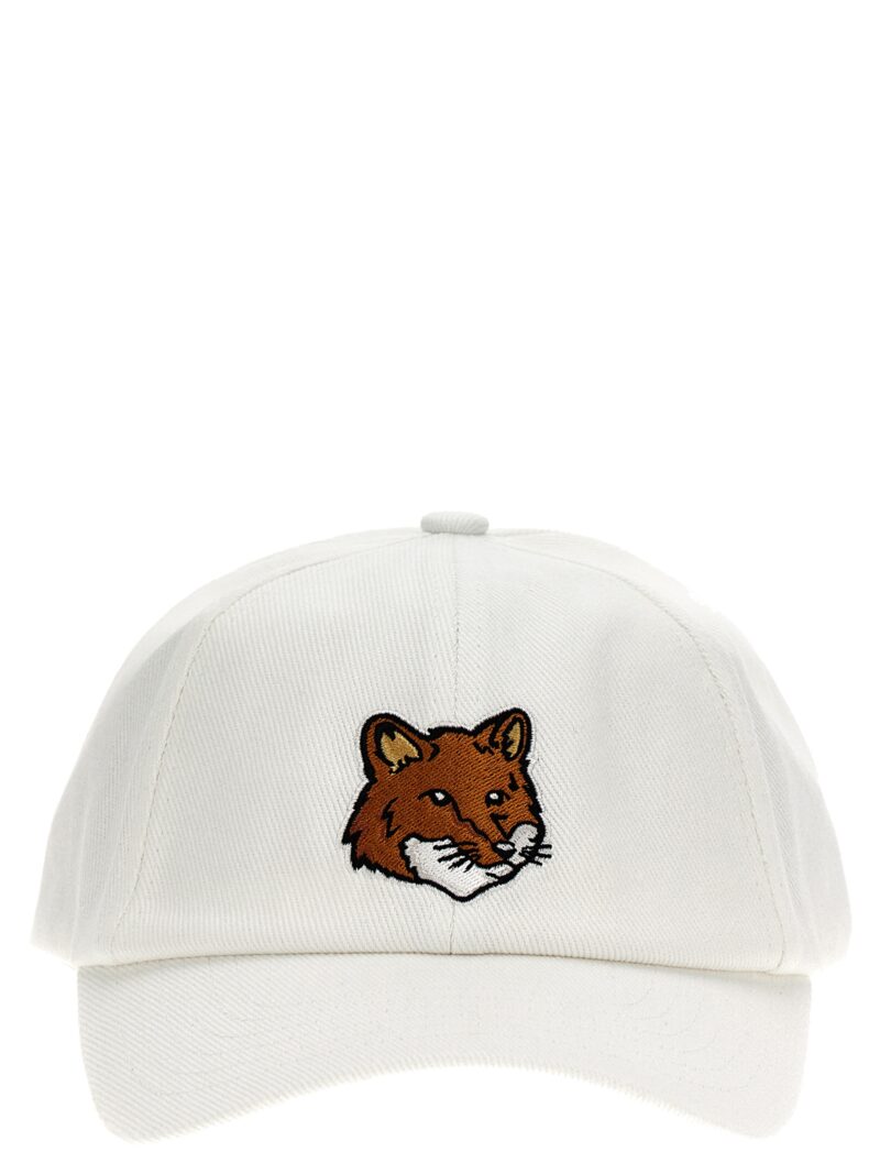 'Large Fox Head' cap MAISON KITSUNE White