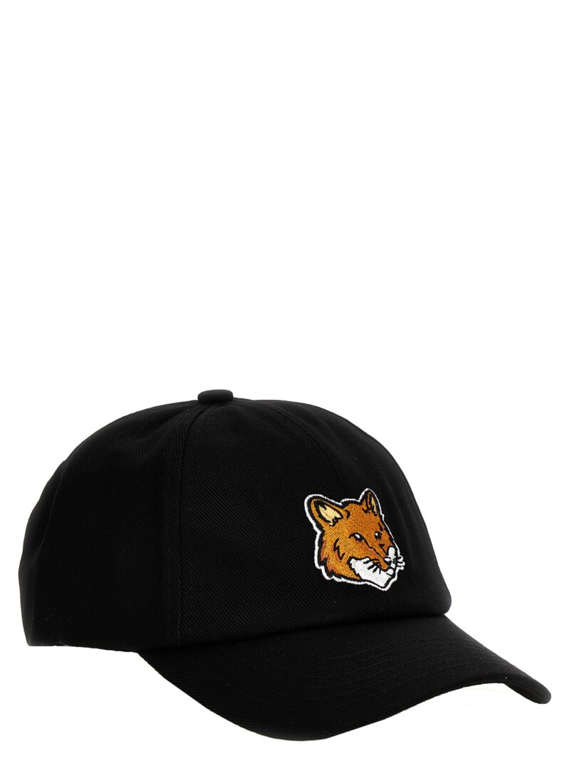 'Large Fox Head' cap MM06103WW0096P199 MAISON KITSUNE Black