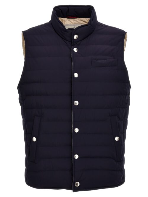 Padded vest BRUNELLO CUCINELLI Blue