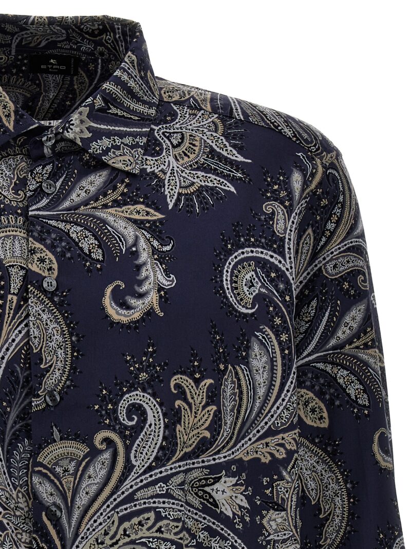 'Paisley' shirt Man ETRO Blue