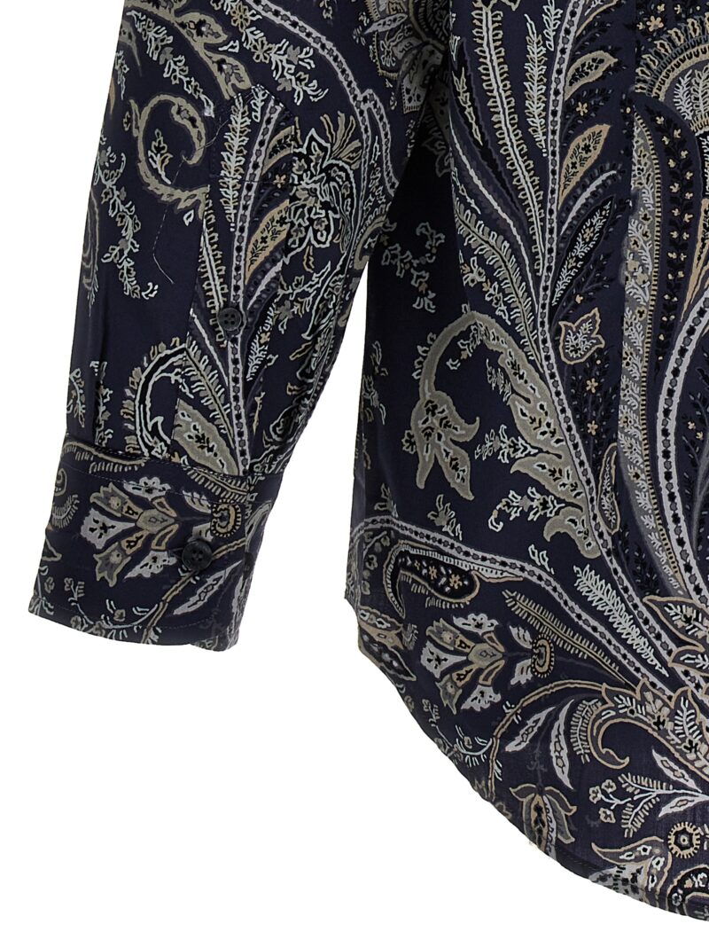 'Paisley' shirt 100% cotton ETRO Blue