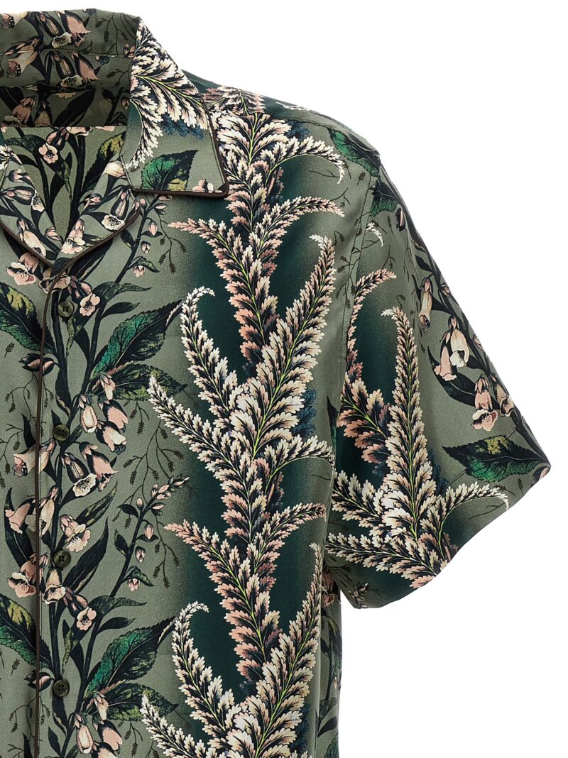 Floral print shirt Man ETRO Green