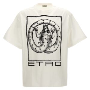 Logo print T-shirt ETRO White/Black