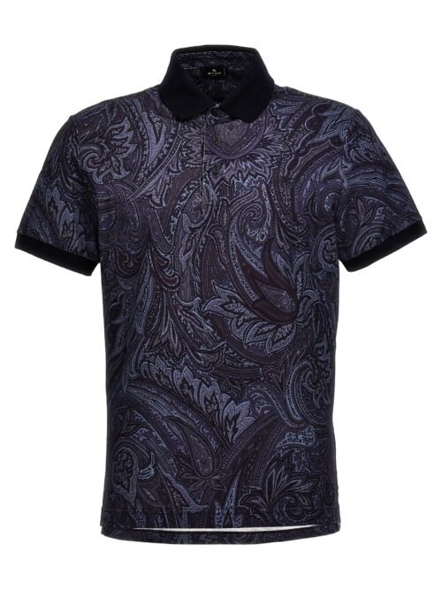 'Paisley' polo shirt ETRO Blue