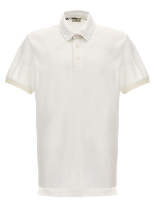 Logo polo shirt ETRO White