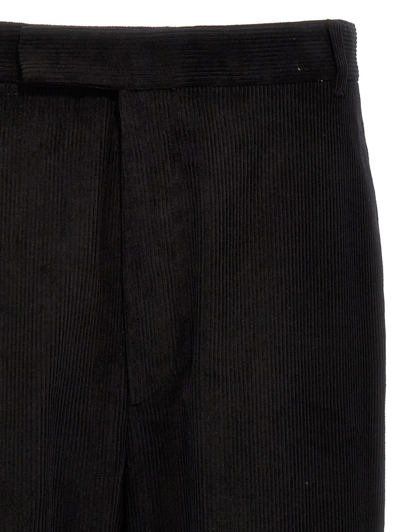 Corduroy pants Man THOM BROWNE Black