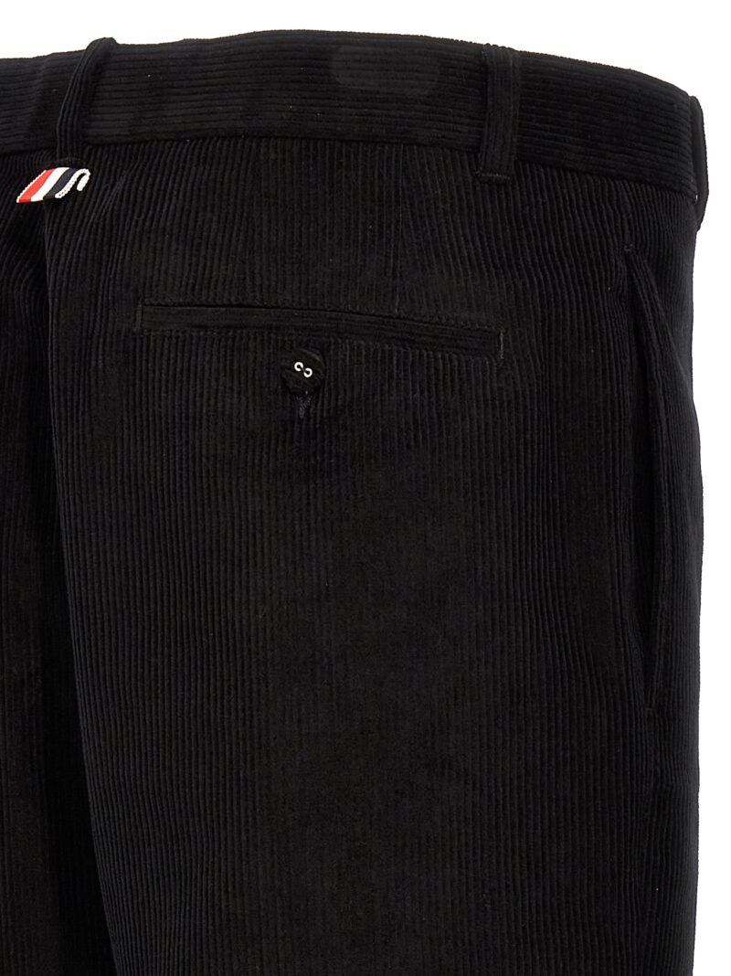 Corduroy pants 100% cotton THOM BROWNE Black