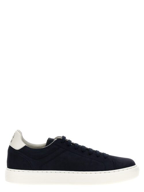 Leather sneakers BRUNELLO CUCINELLI Blue