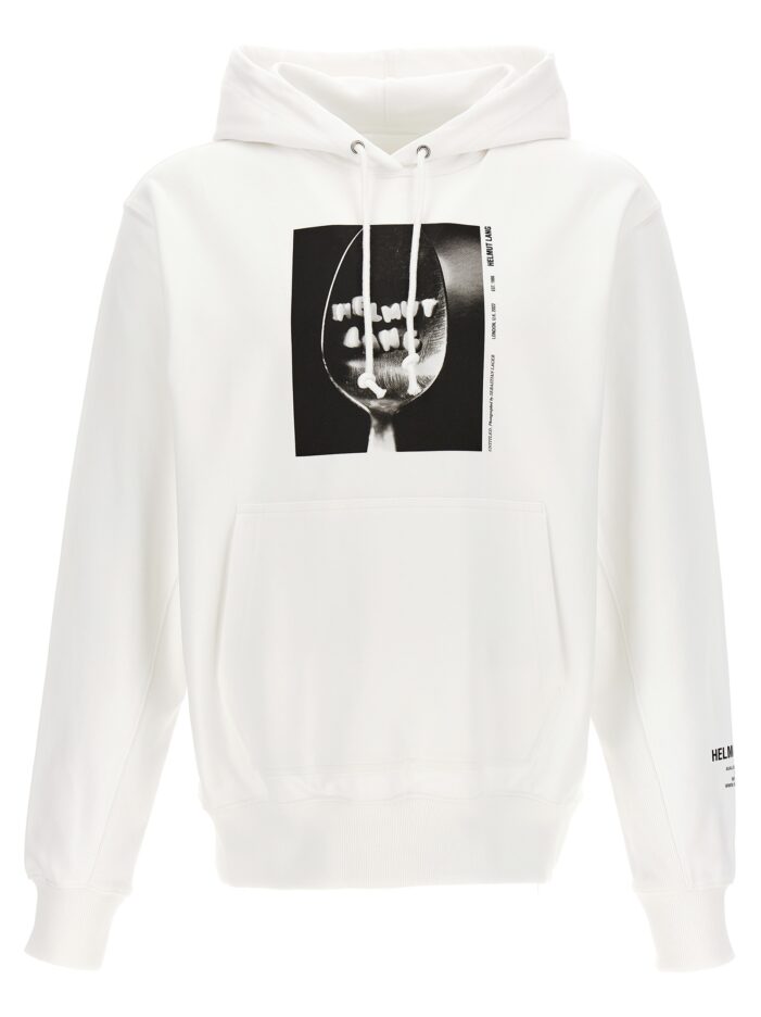 'Photo 2' hoodie HELMUT LANG White/Black