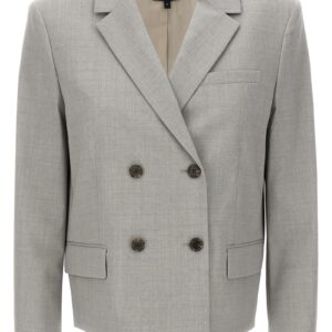 Double-breasted blazer THEORY Gray