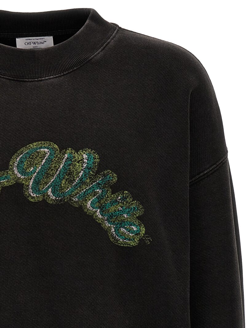 'Green bacchus skate' sweatshirt Man OFF-WHITE Gray