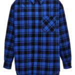 'Check Flannel' overshirt OFF-WHITE Blue