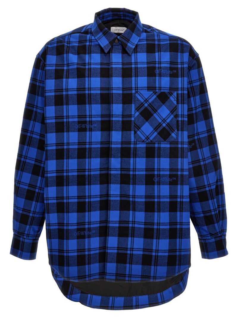 'Check Flannel' overshirt OFF-WHITE Blue