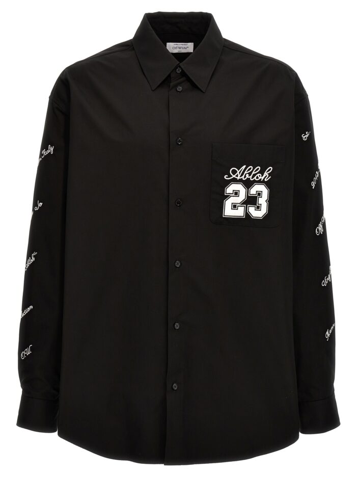 '23 Logo Heavycoat' shirt OFF-WHITE White/Black
