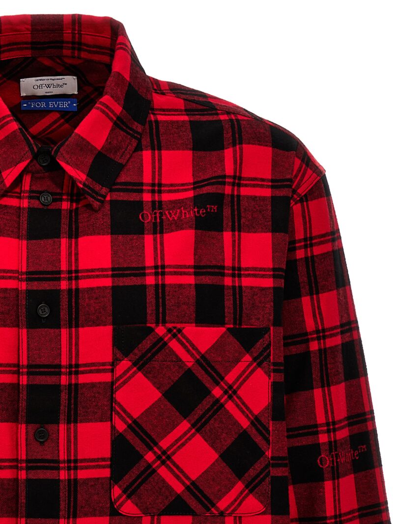 Check shirt Man OFF-WHITE Red