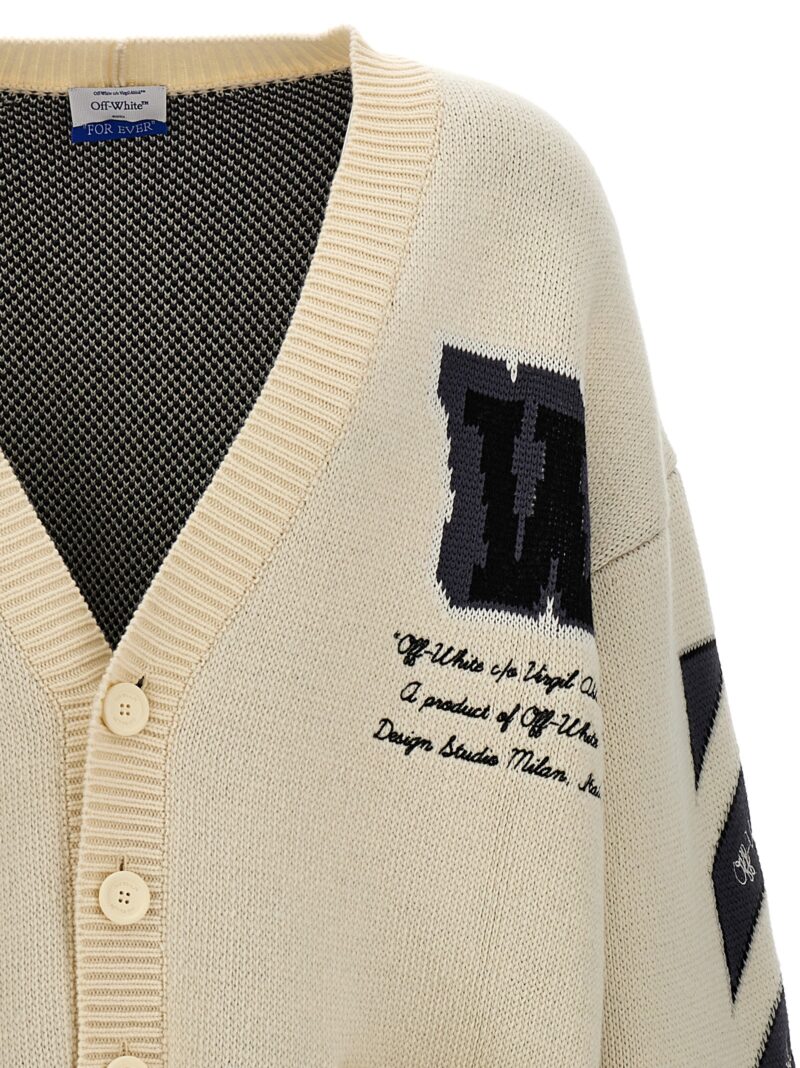 'Varsity' cardigan Spring Summer 2024 OFF-WHITE Multicolor