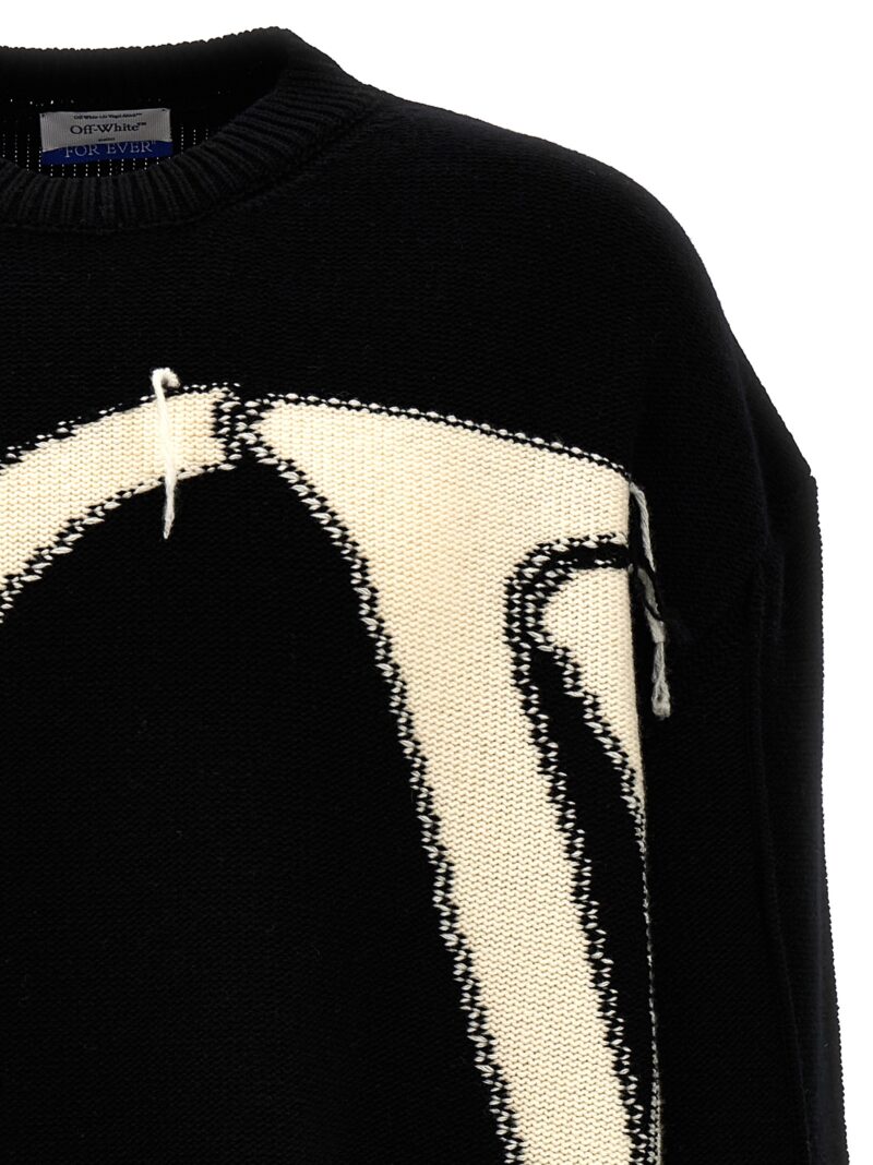 'OW' sweater Man OFF-WHITE White/Black