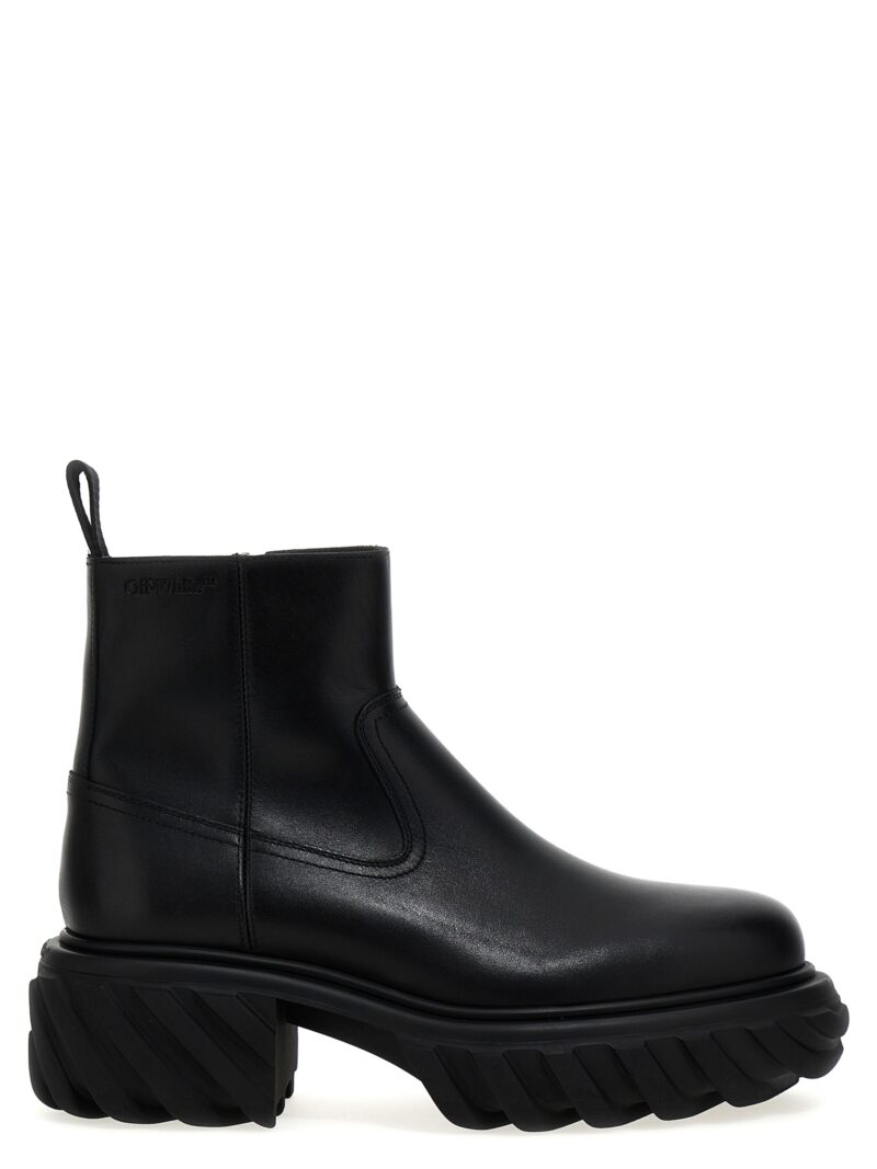 'Tractor Motor' ankle boots OFF-WHITE Black