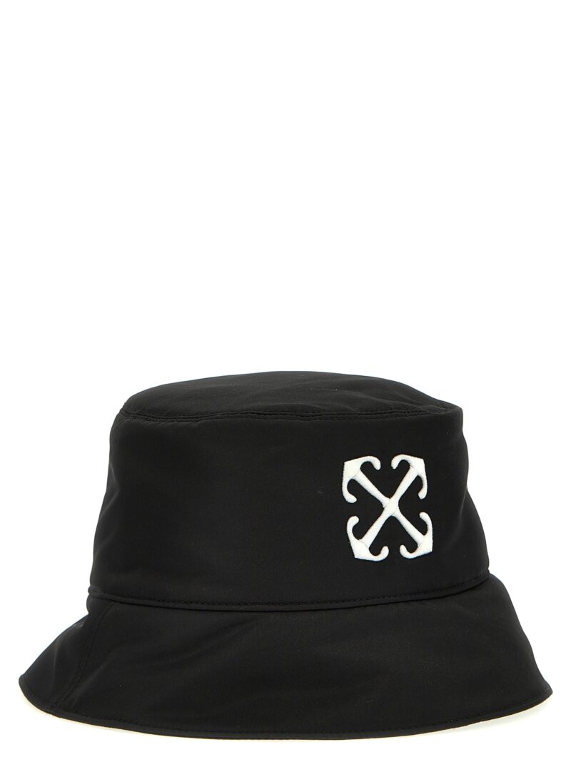 'Arrow' bucket hat OMLA034C99FAB00710011001 OFF-WHITE White/Black