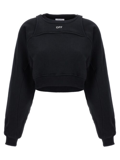 Logo embroidery sweatshirt OFF-WHITE Black