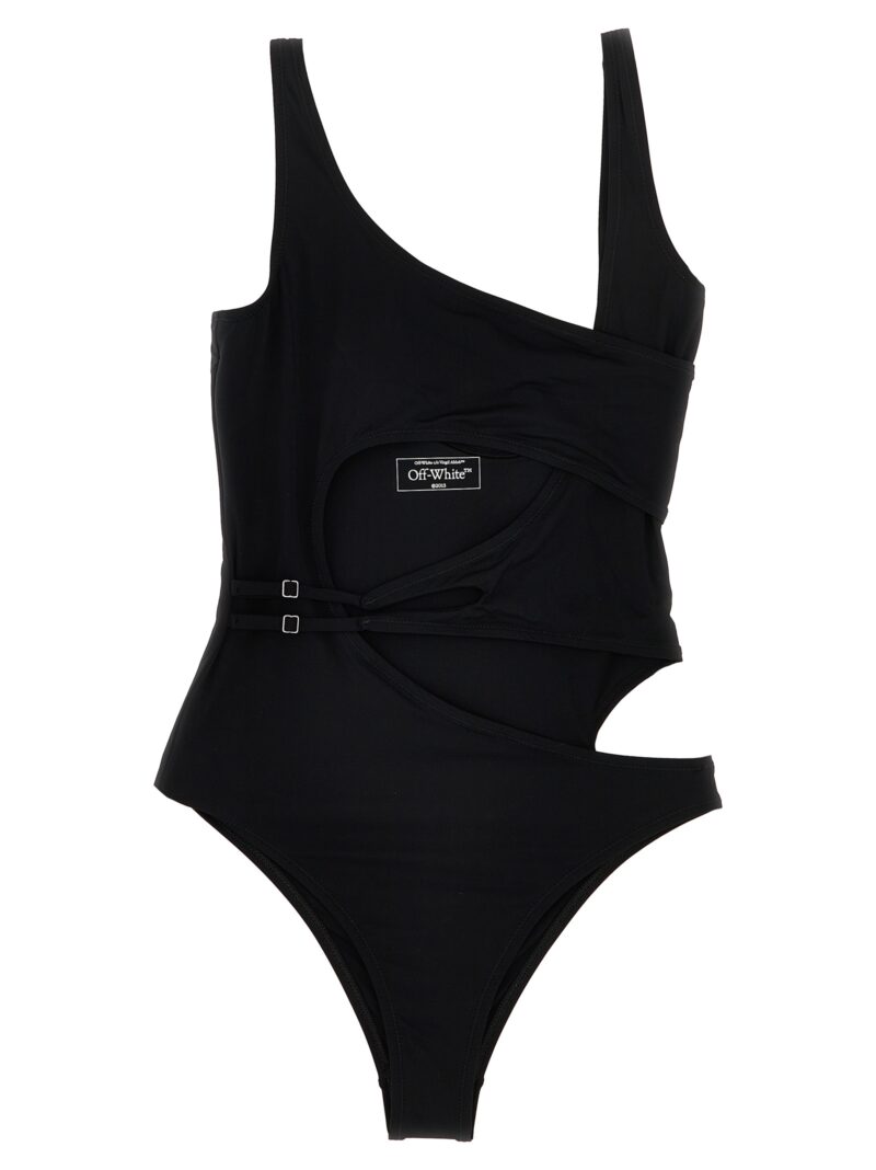 'Off' one-piece swimsuit OFF-WHITE Black