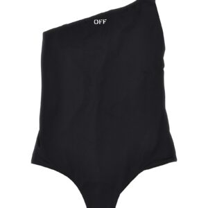 'Off Stamp' one-piece swimsuit OFF-WHITE Black