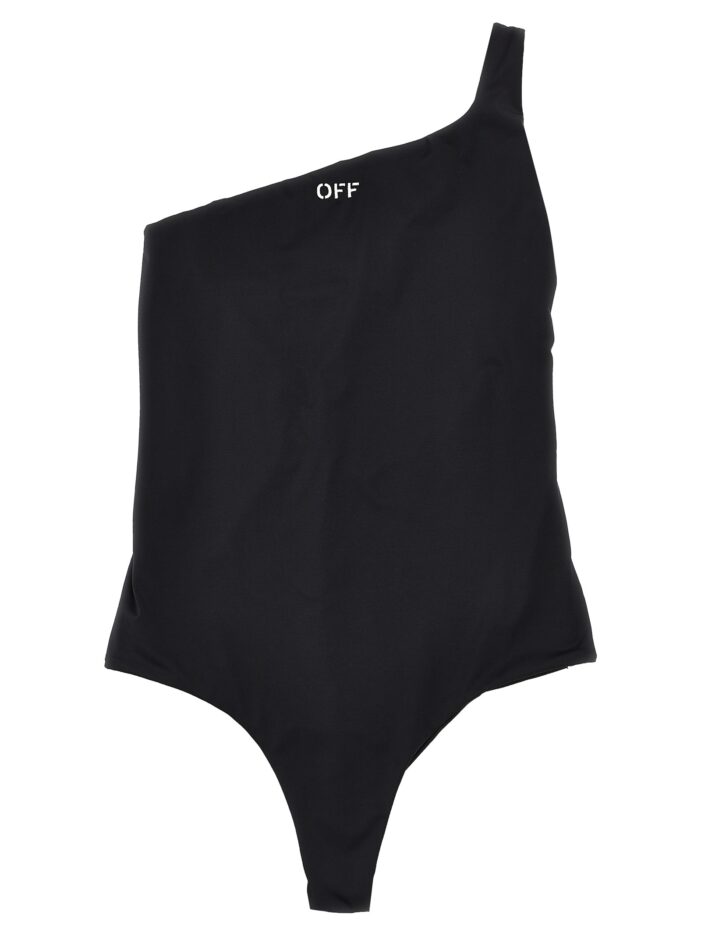 'Off Stamp' one-piece swimsuit OFF-WHITE Black