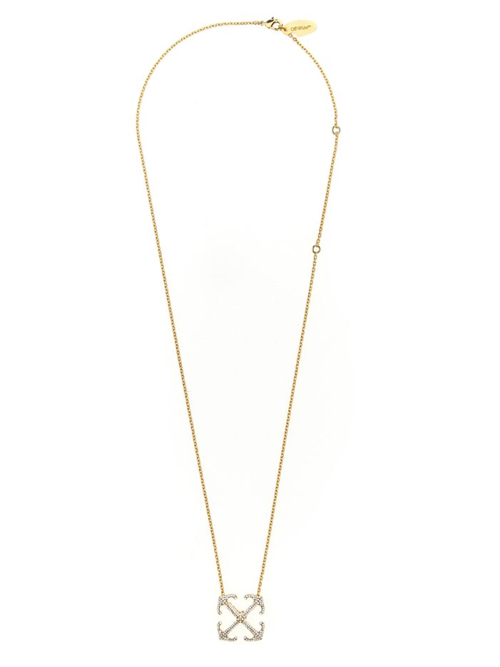'Arrow strass' necklace OFF-WHITE Gold