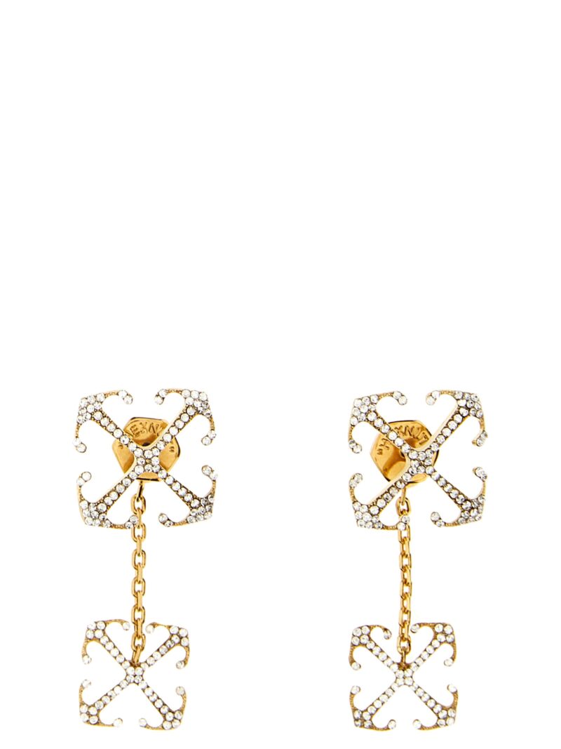 'Double arrow' earrings OFF-WHITE Gold