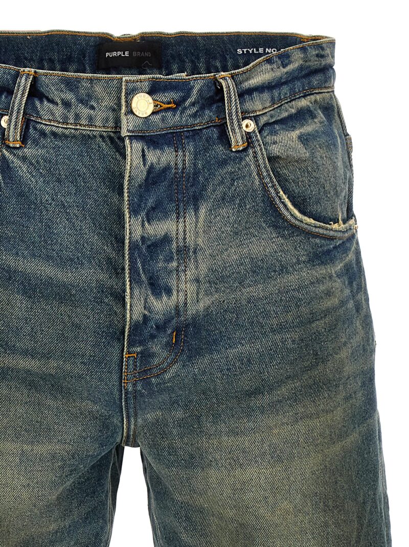 'Relaxed vintage dirty' jeans Man PURPLE Blue