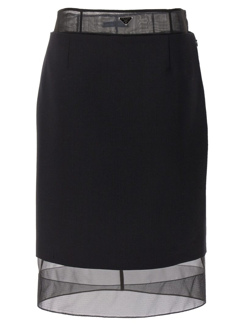 Lognuette skirt PRADA Black