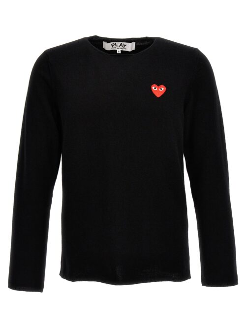 'Heart' sweater COMME DES GARÇONS PLAY Black