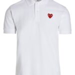 Logo patch polo shirt COMME DES GARÇONS PLAY White