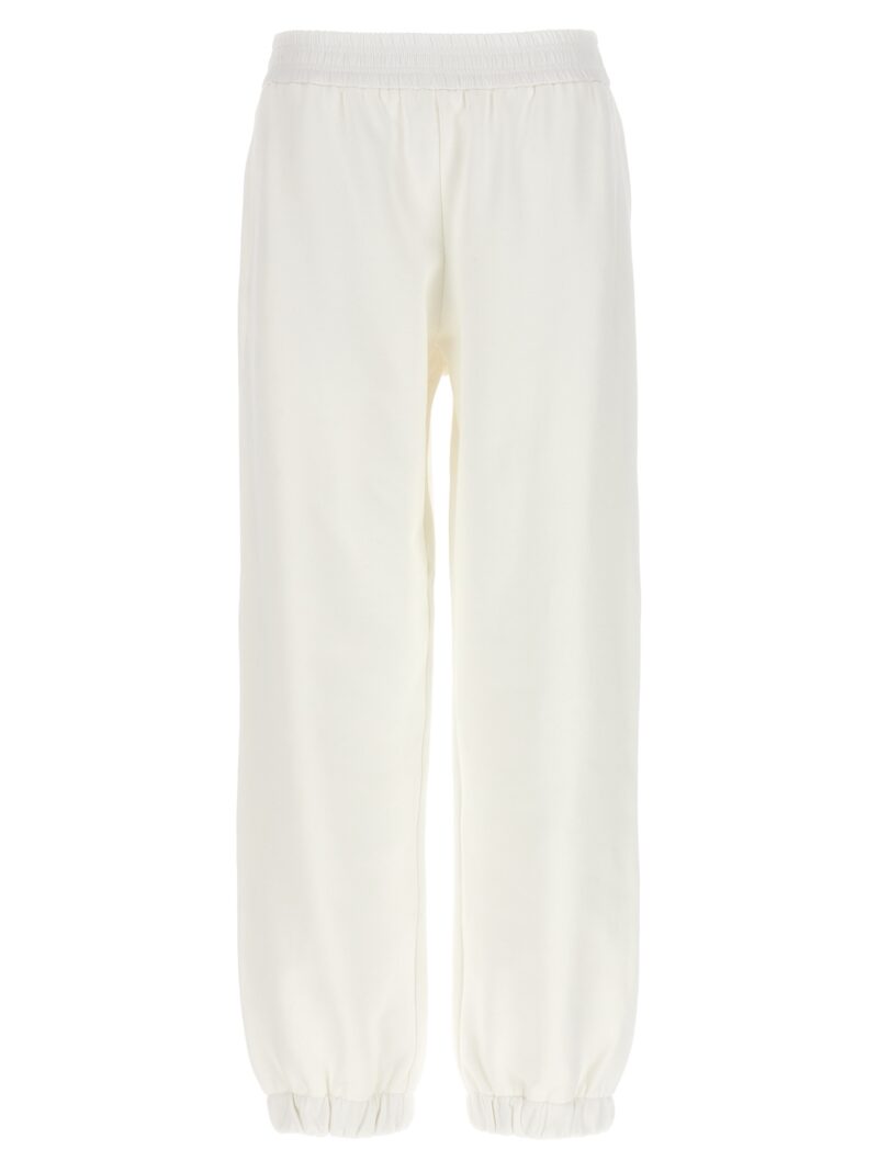 Satin elastic joggers FABIANA FILIPPI White