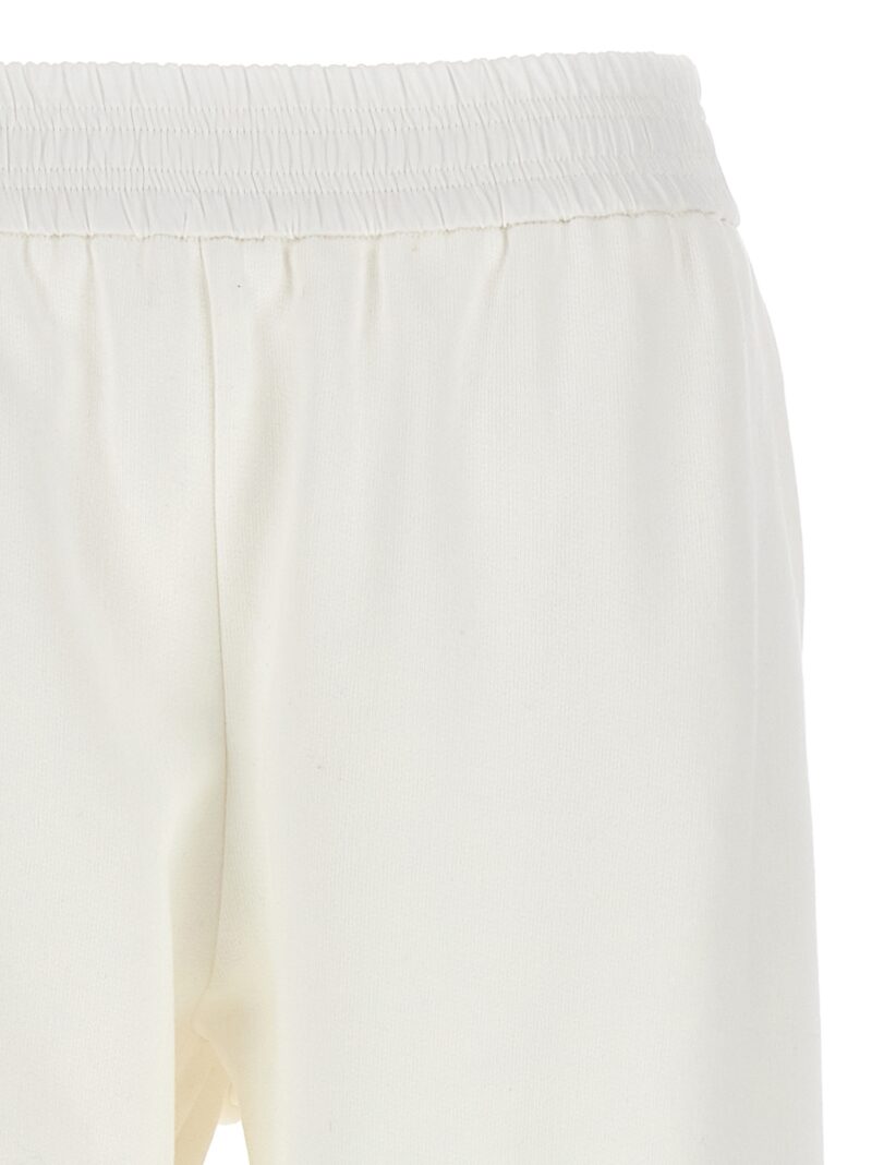 Satin elastic joggers Woman FABIANA FILIPPI White