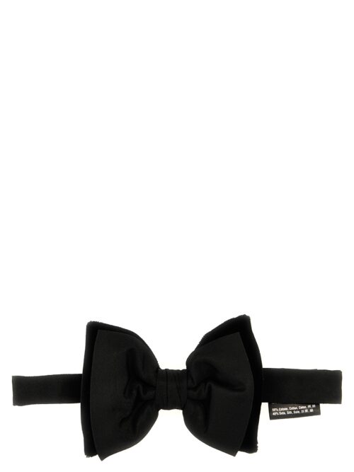 Satin and velvet bow tie DSQUARED2 Black