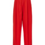 Front pleat pants MARNI Red